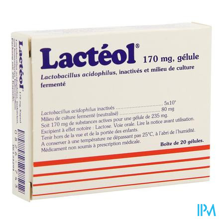 Lacteol 170mg Caps 20