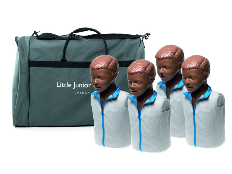 Little junior QCPR 4-pack, donkere huid