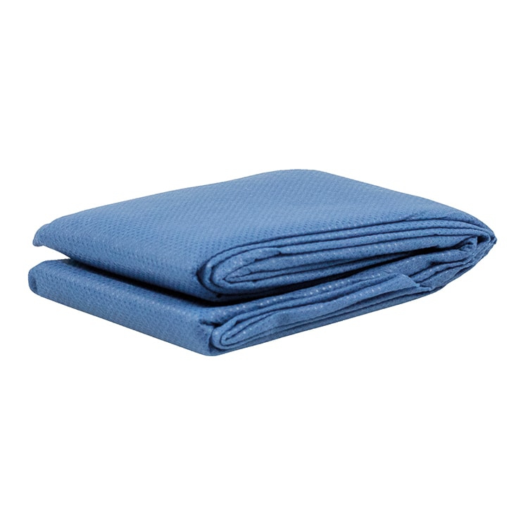 Blauw driehoeksverband in non-woven