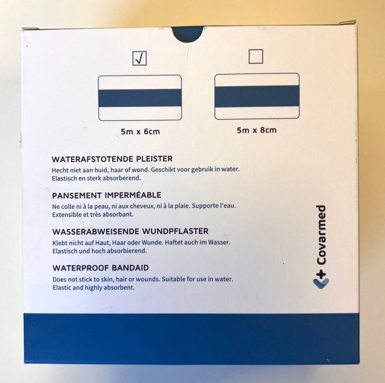 Covadetect detecteerbare waterproof pleister