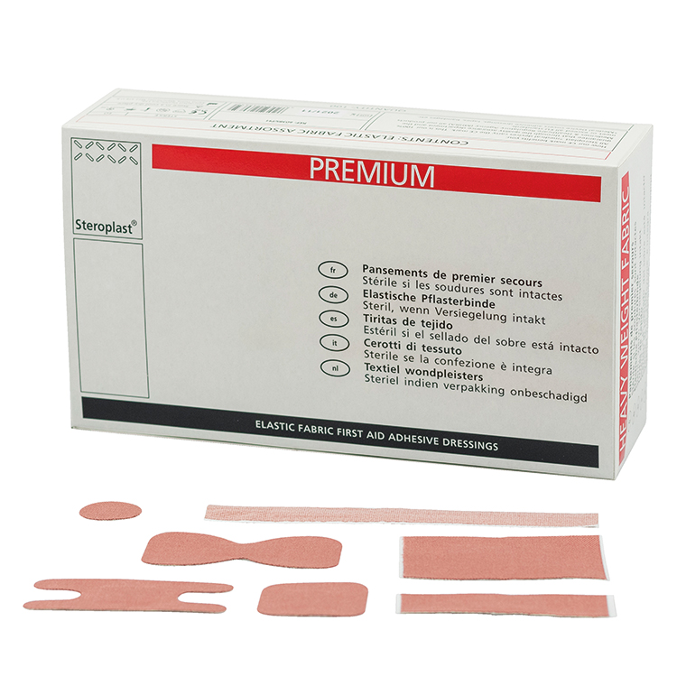 Steroplast assortiment textielpleisters - 7 maten