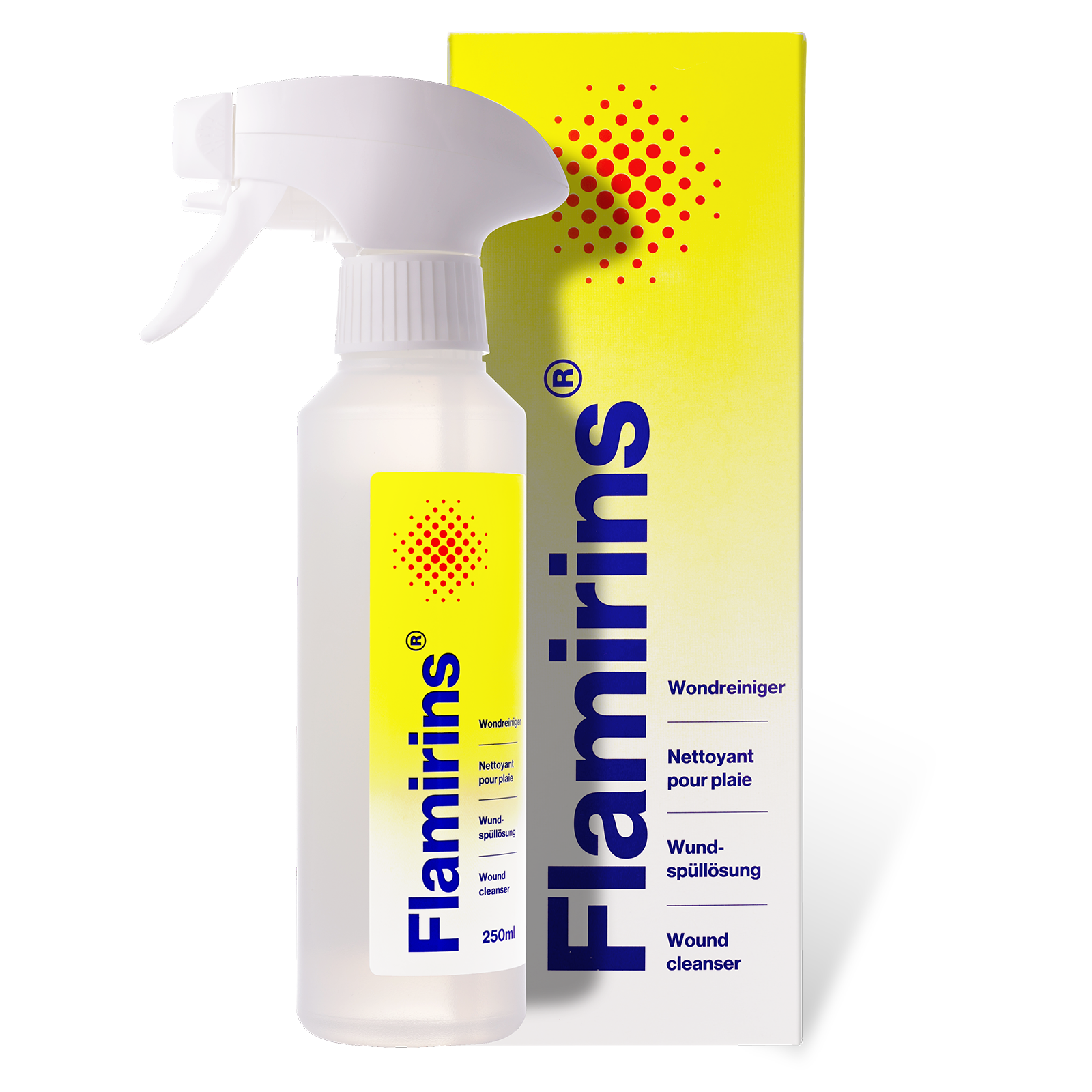 Flamirins solution isotonique pour le rinçage des plaies 250 ml