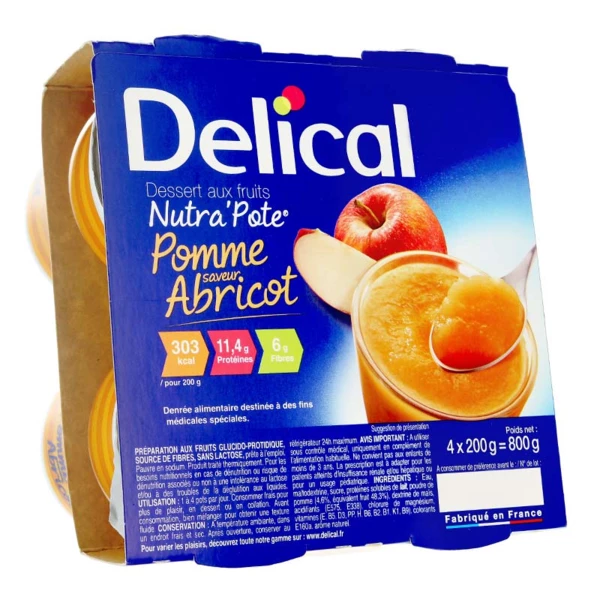 Delical Nutra'pote - 125g - appel/abrikoos