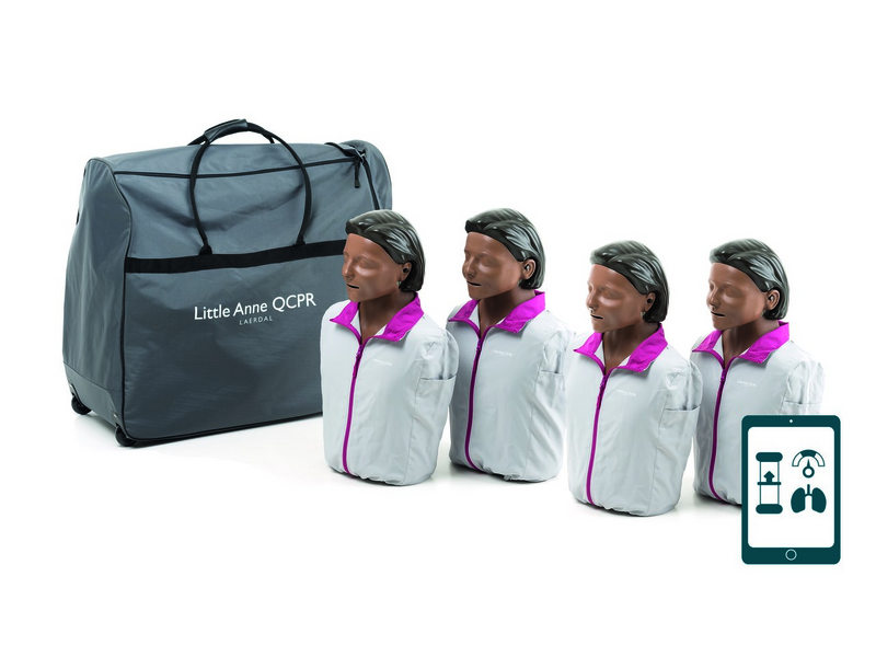 Little Anne QCPR 4-pack, donkere huid