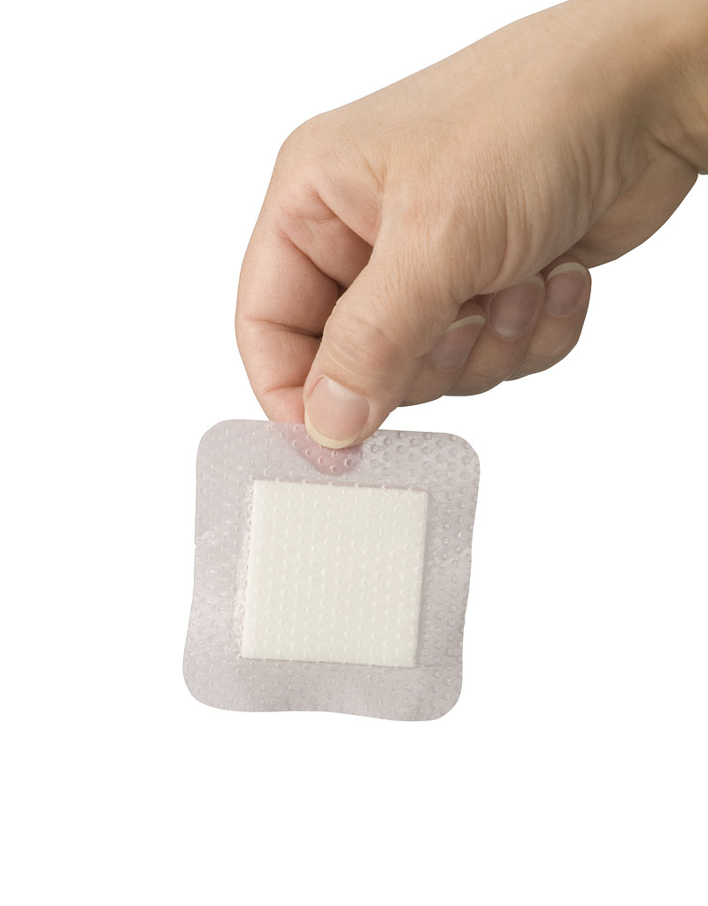 DECIFERA FOAM SILICONE BORDER 7,5X7,5CM ST - 5st/doos