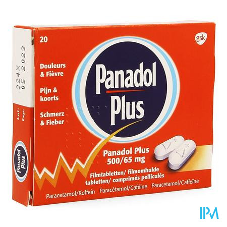 Panadol Plus 500mg/65mg Filmomh Tabl 20 New