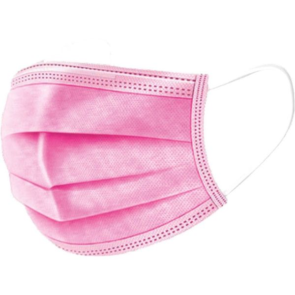 Chirurgisch mondmaskers kleur roze (per 10 stuks)