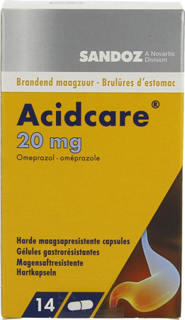 Acidcare 20mg Sandoz Caps Maagsapres 14 X 20mg