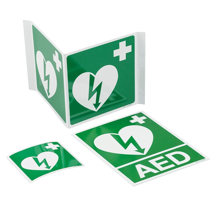 Pictogram AED PVC - 15 x 20 cm per stuk