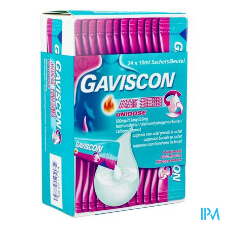 Gaviscon Antireflux Antizuur Orale Susp Zakje 24