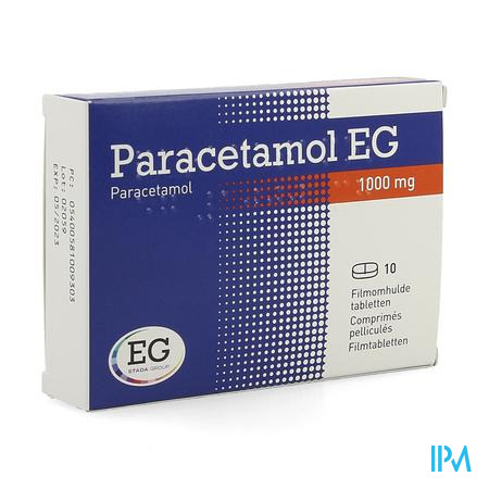 Paracetamol Eg 1000mg Filmomh Tabl 10