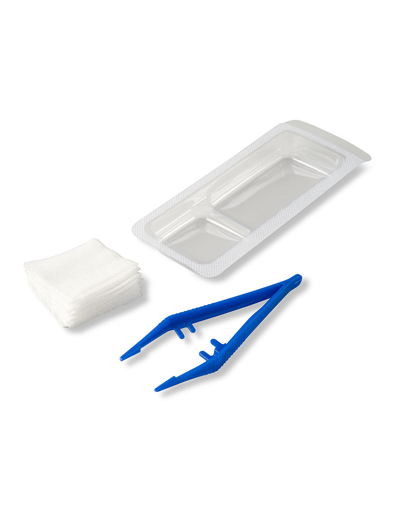 VERBANDSET #5 (pincet + 5 gaascompressen) - 6 stuks/doos