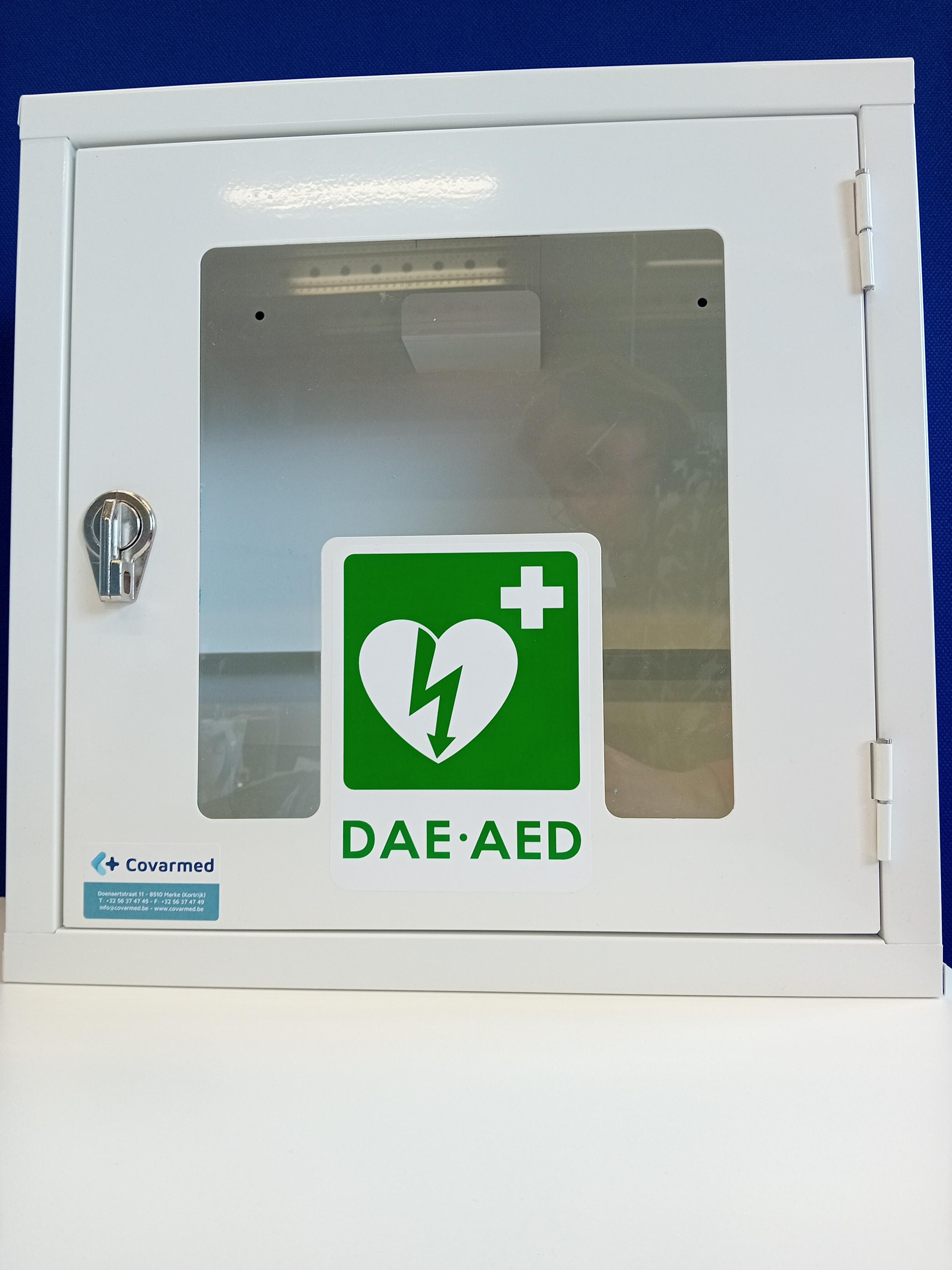 Metalen AED kast - Wit