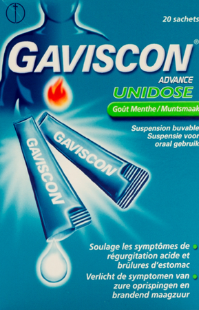 Gaviscon Advance Orale Susp. Munt Ud Zakje 20x10ml
