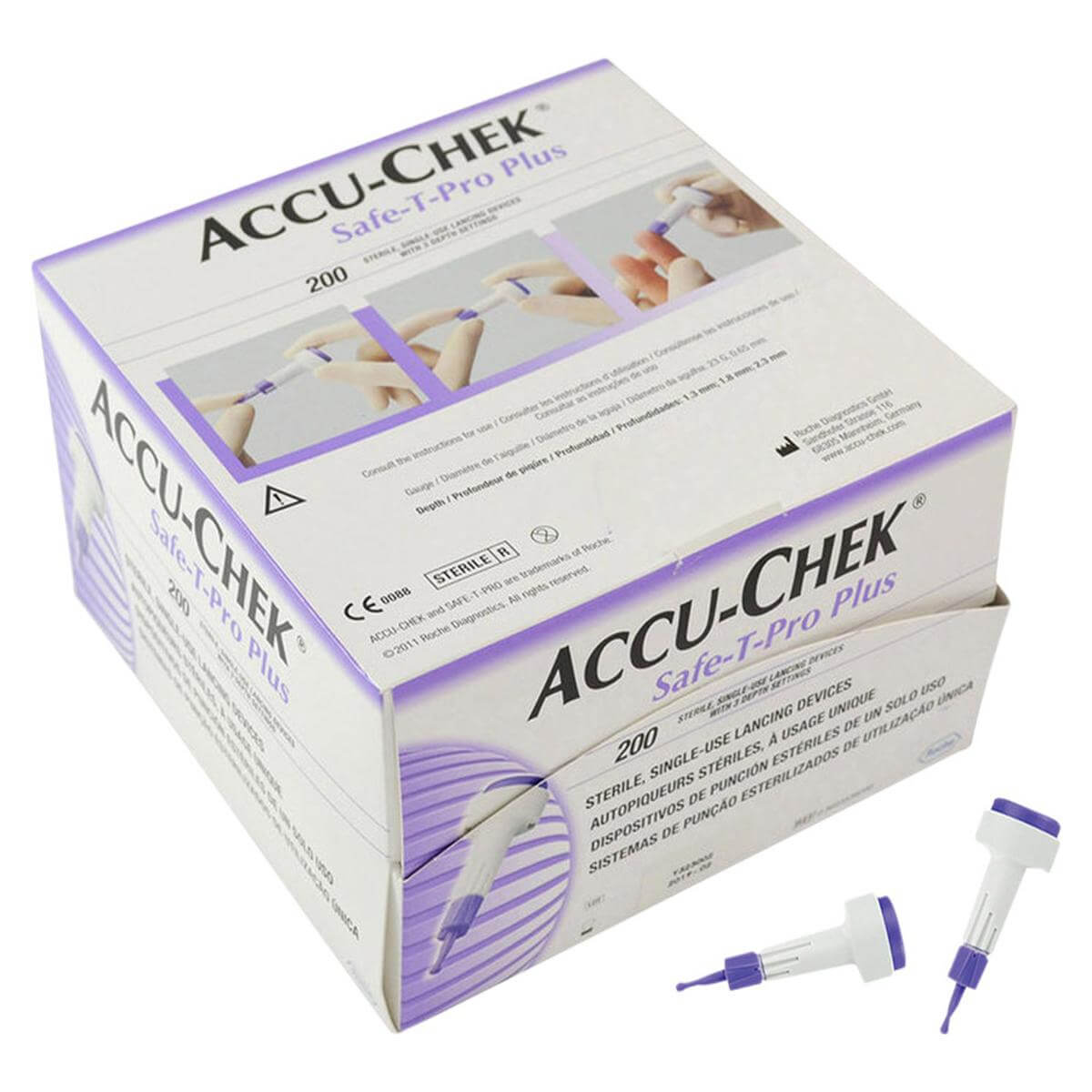 AccuChek Safe-T-Pro per 200 stuks