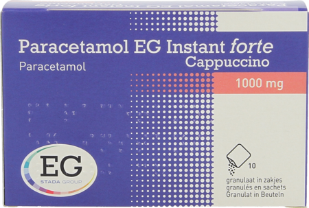 Paracetamol EG Inst.Forte 1G Cappucino    Zakje 10
