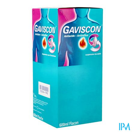 Gaviscon Antizuur-antireflux Susp Oraal Gebr.600ml