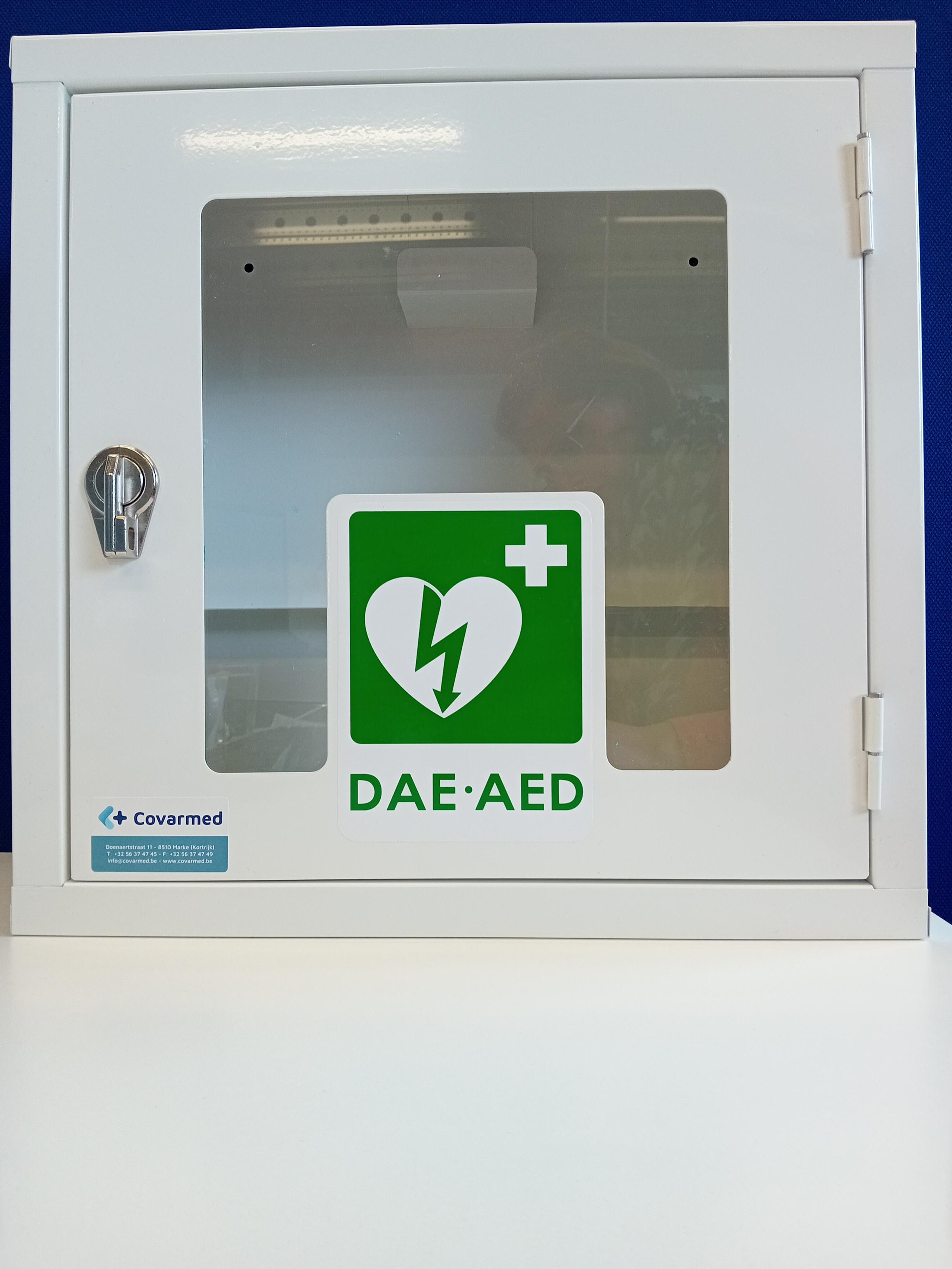 Metalen AED kast - Wit