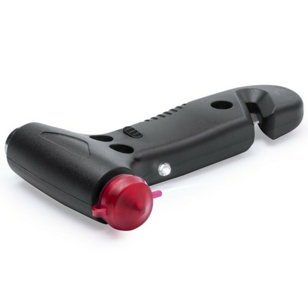 Veiligheidshamer met led verlichting en gordelsnijmes