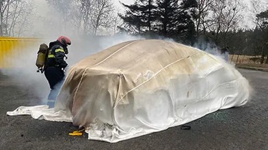 Armoire en métal pour ranger les couvertures anti-feu