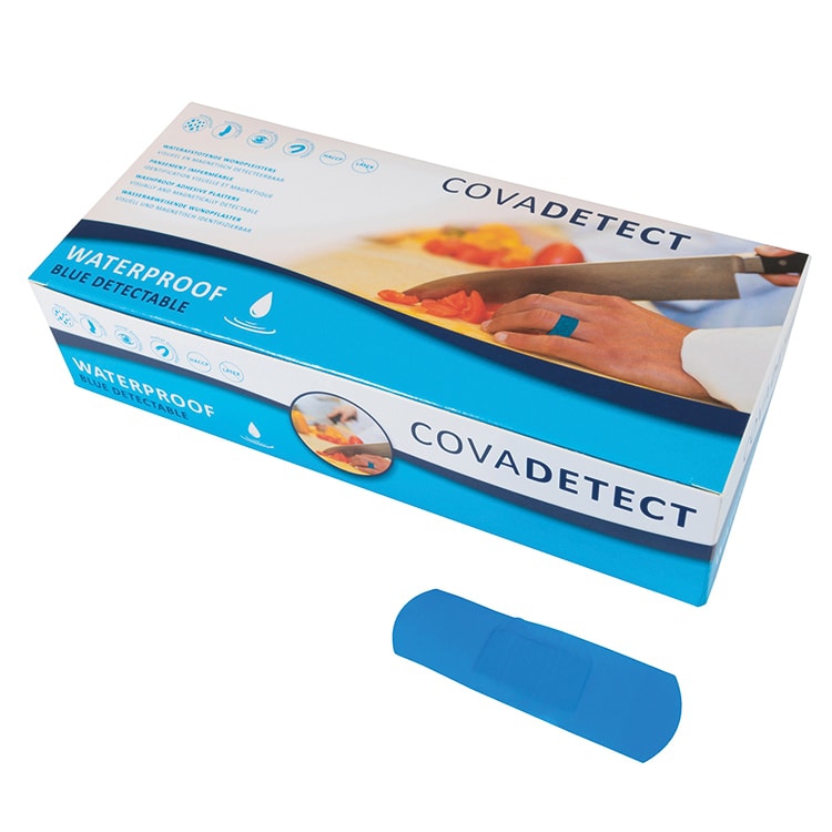 Covadetect detecteerbare waterproof pleister 1,9 x 7,2 cm