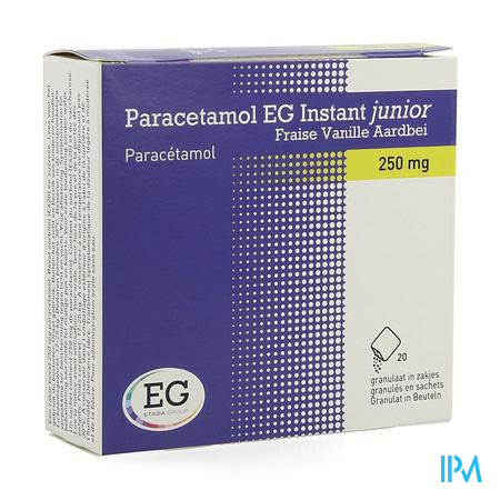 Paracetamol Eg Inst.junior250mg Van-aardb.zakje 20