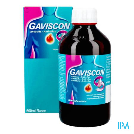 Gaviscon Antizuur-antireflux Susp Oraal Gebr.600ml